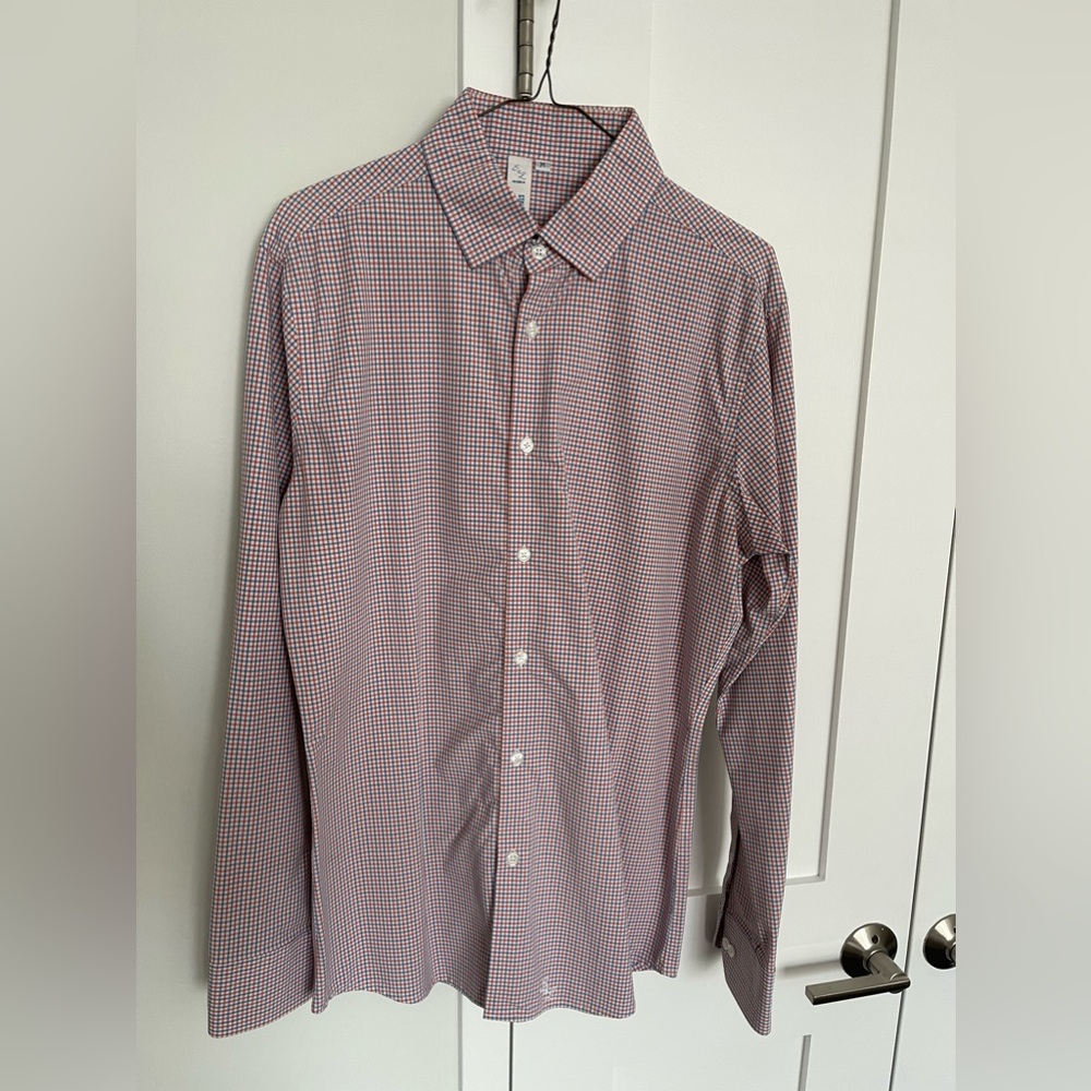 State and Liberty Performance Dress Shirt- plaid